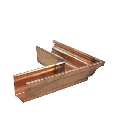 Image of Metal Gutta Copper 152mm Ogee Gutter External Corner - 90dg