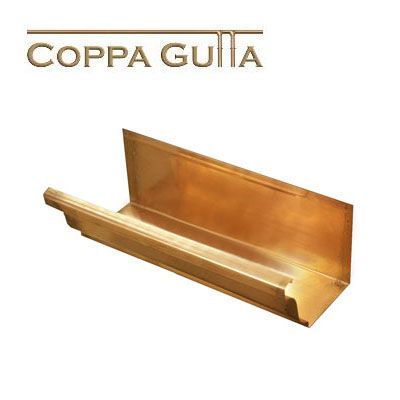 Product image for Metal Gutta Copper 152mm Ogee Gutter - 2.4m