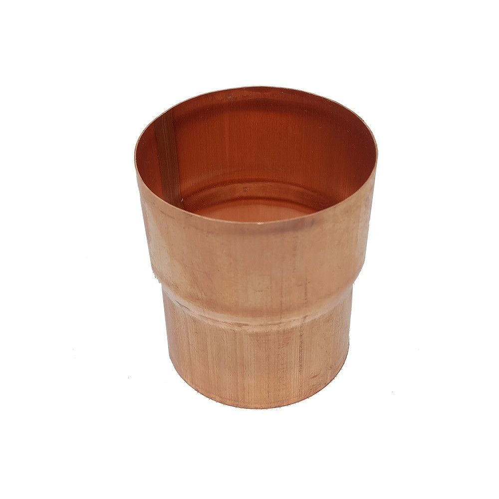 Image of Metal Gutta Copper Round 100mm Downpipe Connector
