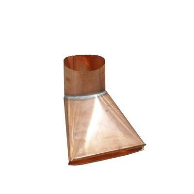 Product image for Metal Gutta Copper Round 80mm Downpipe Rainwater Dispenser