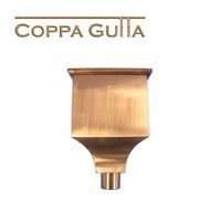 Product image for Metal Gutta Copper Hopper Head Victoria - 80mm