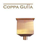 Product image for Metal Gutta Copper Hopper Head Charlotte - 80mm