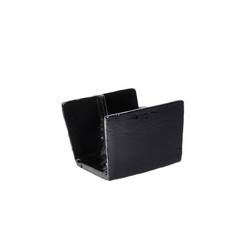 Product image for Cast Iron Box Guttering Union Joint 100mm x 75mm - Black Finish