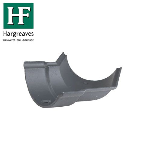 Product image for Cast Iron Beaded Guttering Left Hand 135dg Bend - 115mm Primed Finish