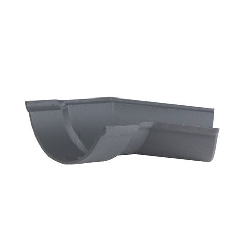 Product image for Cast Iron Beaded Guttering Right Hand 135dg Bend - 115mm Primed Finish