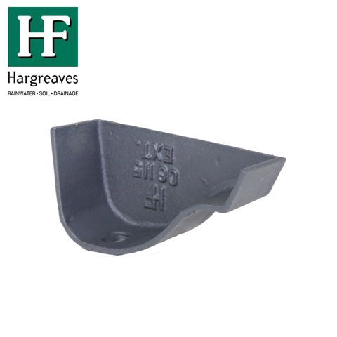 Product image for Cast Iron OG Guttering External Stopend - 100mm Primed Finish