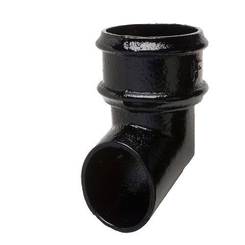 Product image for Cast Iron Round Downpipe Shoe 75mm - Black Finish