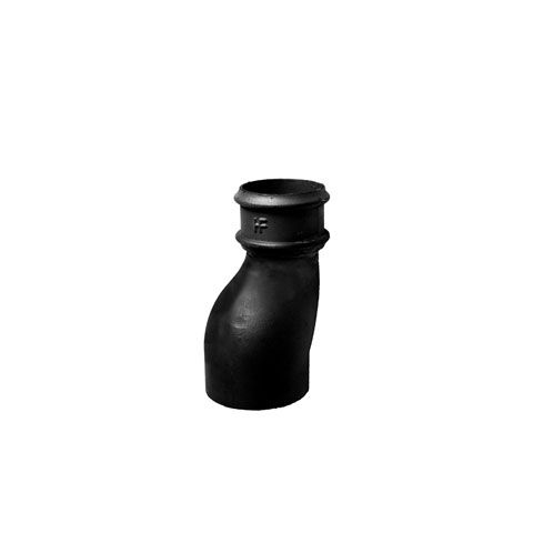 Product image for Cast Iron Round Downpipe Anti Splash Shoe 65mm - Black Finish