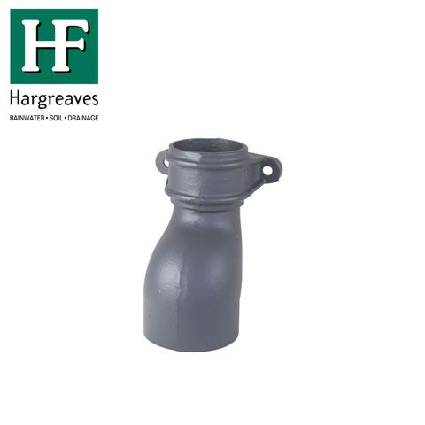 Product image for Cast Iron Round Downpipe Anti Splash Shoe 150mm - Black Finish