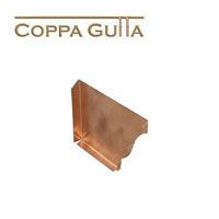 Product image for Metal Gutta Copper 127mm Ogee Gutter Right Hand Stop End
