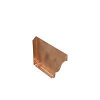 Product image for Metal Gutta Copper 152mm Ogee Gutter Right Hand Stop End