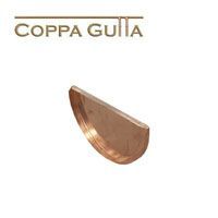 Product image for Metal Gutta Copper 125mm Half Round Gutter Stop End