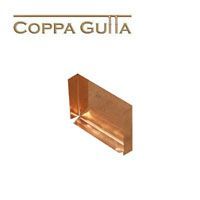 Product image for Metal Gutta Copper 90mm Box Gutter Stop End