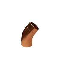 Image of Metal Gutta Copper Round 80mm Downpipe Bend - 40dg