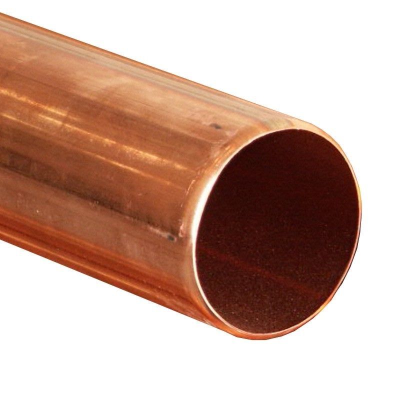 Product image for Metal Gutta Copper Round 100mm Downpipe - 2.4m