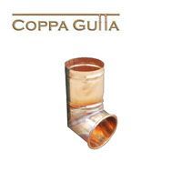 Product image for Metal Gutta Copper Round 80mm Downpipe Shoe