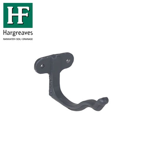 Product image for Cast Iron OG Guttering Fascia Bracket - 100mm Black Finish
