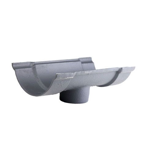 Product image for Cast Iron Beaded Guttering Running 150 x 100mm Outlet - Primed Finish