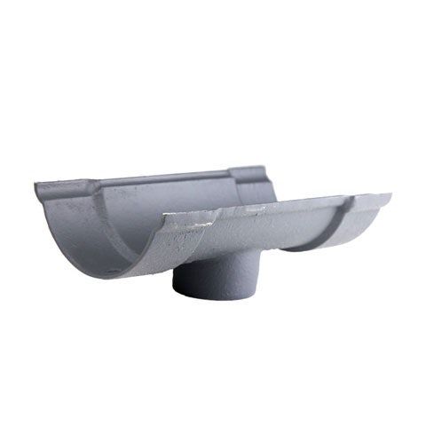 Product image for Cast Iron Beaded Guttering Running 125 x 75mm Outlet - Primed Finish