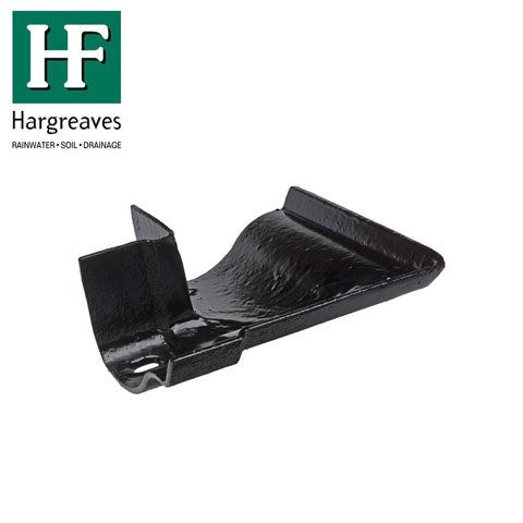 Image of Cast Iron OG Guttering 90Dg External Angle - 125mm Black Finish
