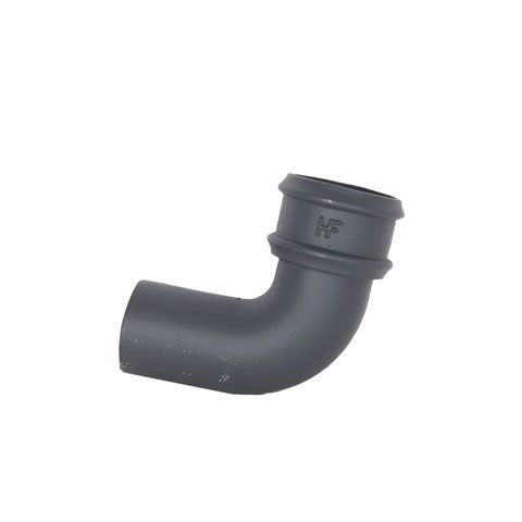 Product image for Cast Iron Round Downpipe 92.5dg Bend 75mm - Primed Finish