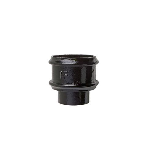 Product image for Cast Iron Round Downpipe Loose Socket 65mm - Black Finish