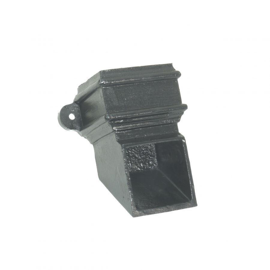 Product image for Cast Iron Downpipe Rectangular Shoe Eared 100mm x 75mm - Primed