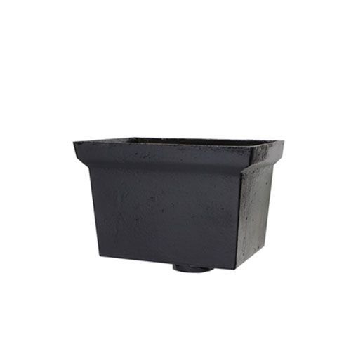 Product image for Primed Cast Iron Hopper Head Rectangular 305mm x 250mm x 200mm 65mm Spigot
