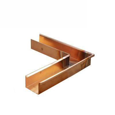 Product image for Metal Gutta Copper 120mm Box Gutter External Corner - 135dg