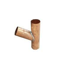 Product image for Metal Gutta Copper Round 80mm Downpipe Branch