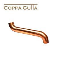 Product image for Metal Gutta Copper Round 100mm Downpipe Swan Neck