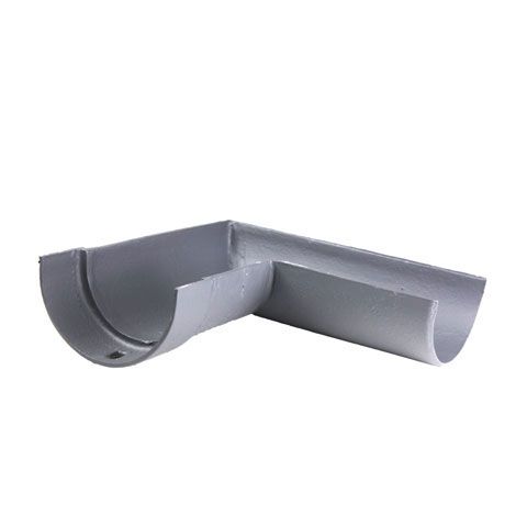 Product image for Cast Iron Deep Style Guttering 90Dg Right Hand Angle - 125mm Primed