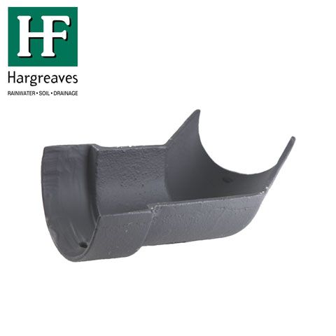 Product image for Cast Iron Deep Style Guttering 135Dg Left Hand Angle - 125mm Primed