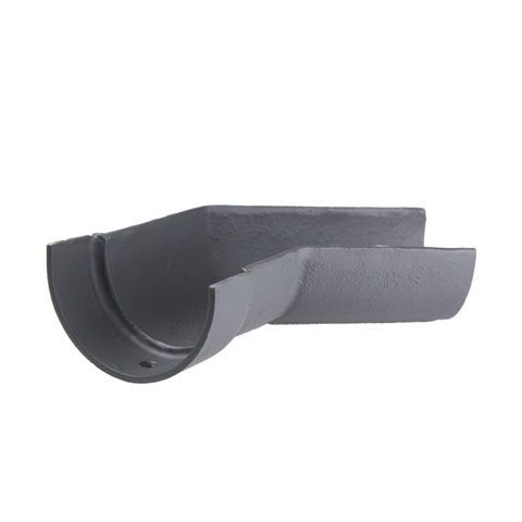 Product image for Cast Iron Deep Style Guttering 135Dg Right Hand Angle - 100mm Primed