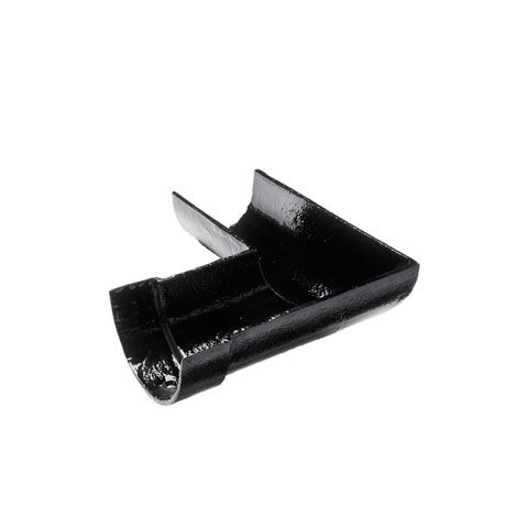 Product image for Cast Iron Deep Style Guttering 90Dg Left Hand Angle - 125mm Black