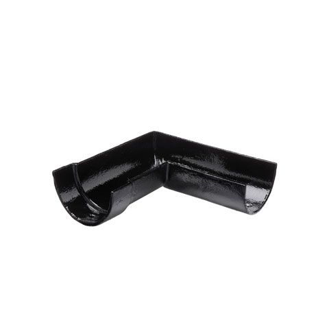 Product image for Cast Iron Deep Style Guttering 90Dg Right Hand Angle - 100mm Black