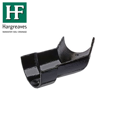 Product image for Cast Iron Deep Style Guttering 135Dg Left Hand Angle - 125mm Black