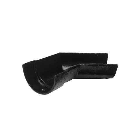 Product image for Cast Iron Deep Style Guttering 135Dg Right Hand Angle - 125mm Black