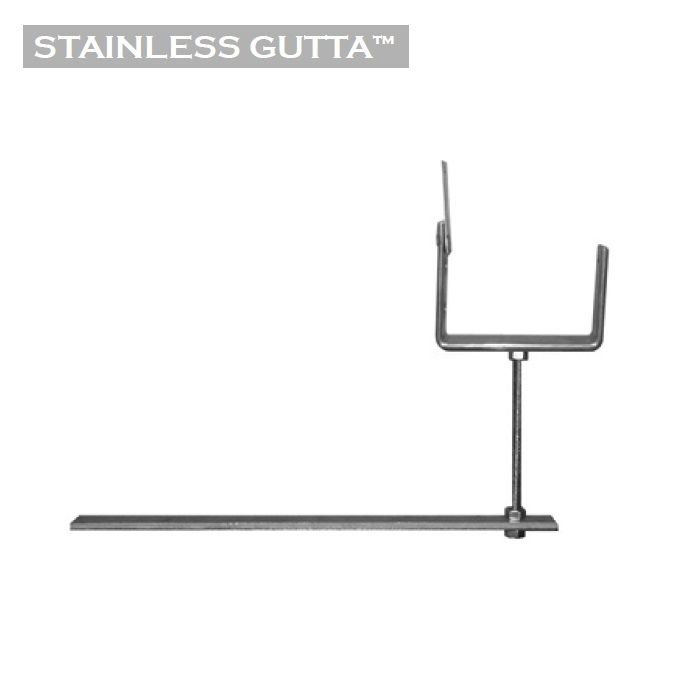 Product image for Metal Gutta Stainless Steel 90mm Box Gutter Rise and Fall Bracket