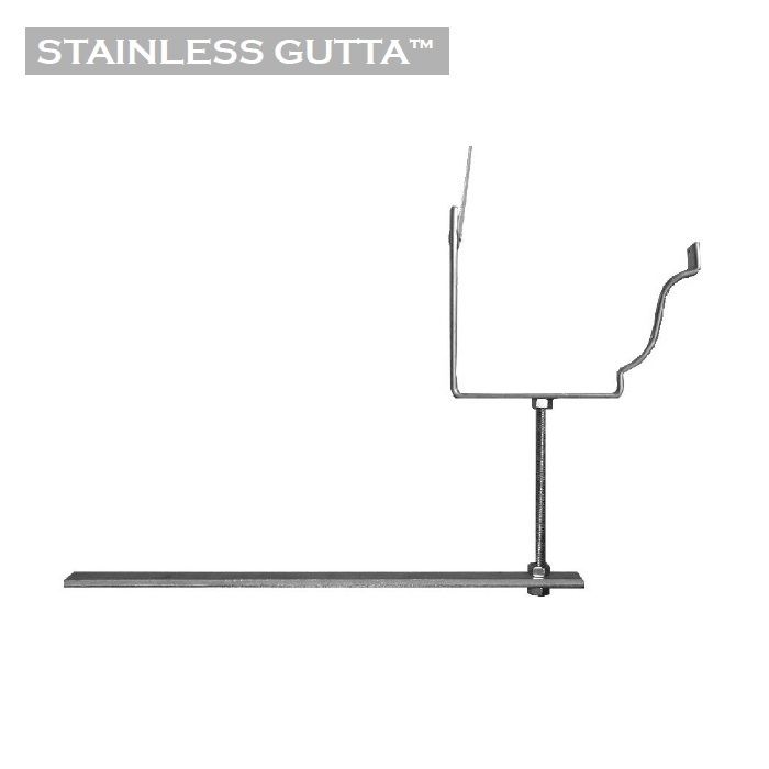 Product image for Metal Gutta Stainless Steel 127mm Ogee Gutter Rise and Fall Bracket