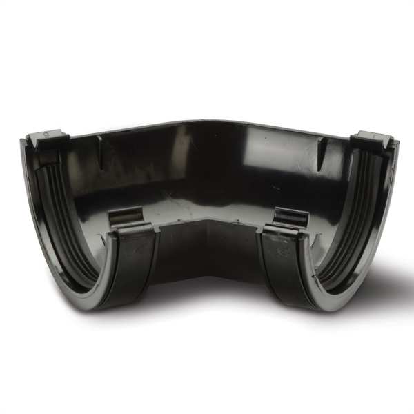 Product image for Half Round Gutter 135° Angle Black 112mm