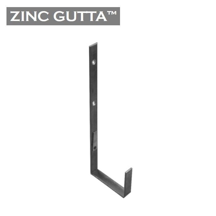 Image of Metal Gutta Zinc 90mm Box Gutter Rafter Bracket