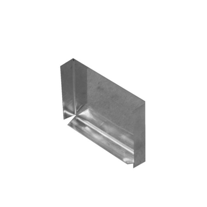 Image of Metal Gutta Zinc 120mm Box Gutter Stop End