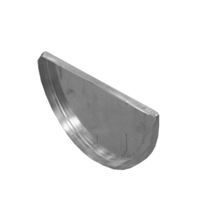 Product image for Metal Gutta Zinc 125mm Half Round Gutter Stop End
