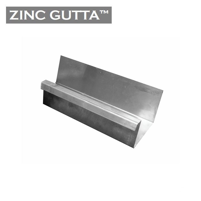 Image of Metal Gutta Zinc 120mm Box Gutter - 2.4m