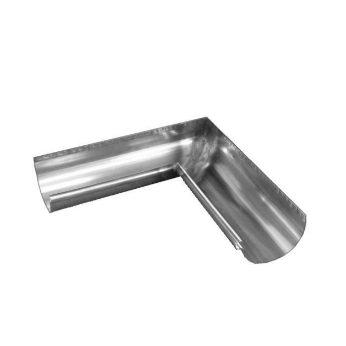 Product image for Metal Gutta Zinc 125mm Half Round Gutter Internal Corner - 90dg