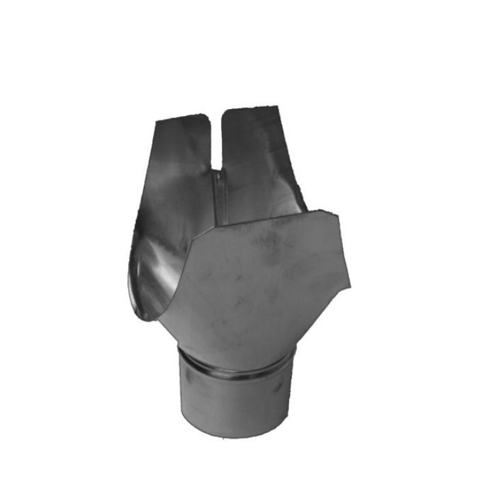 Product image for Metal Gutta Zinc 185mm Half Round Gutter Swiss Outlet - 80mm