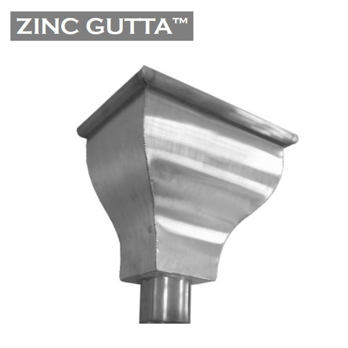Product image for Metal Gutta Zinc Hopper Head Catherine - 80mm