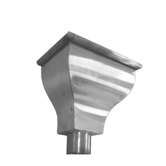Image of Metal Gutta Zinc Hopper Head Catherine - 80mm