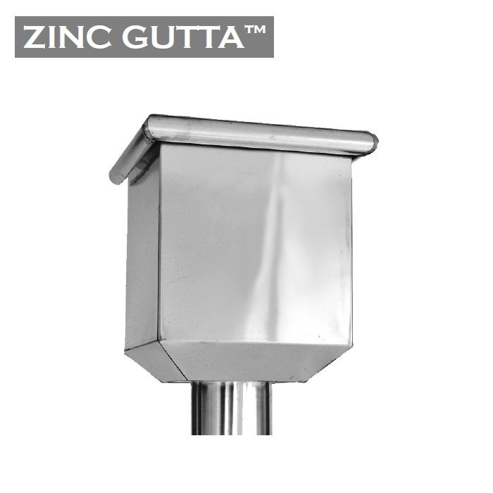Product image for Metal Gutta Zinc Hopper Head Charlotte - 80mm